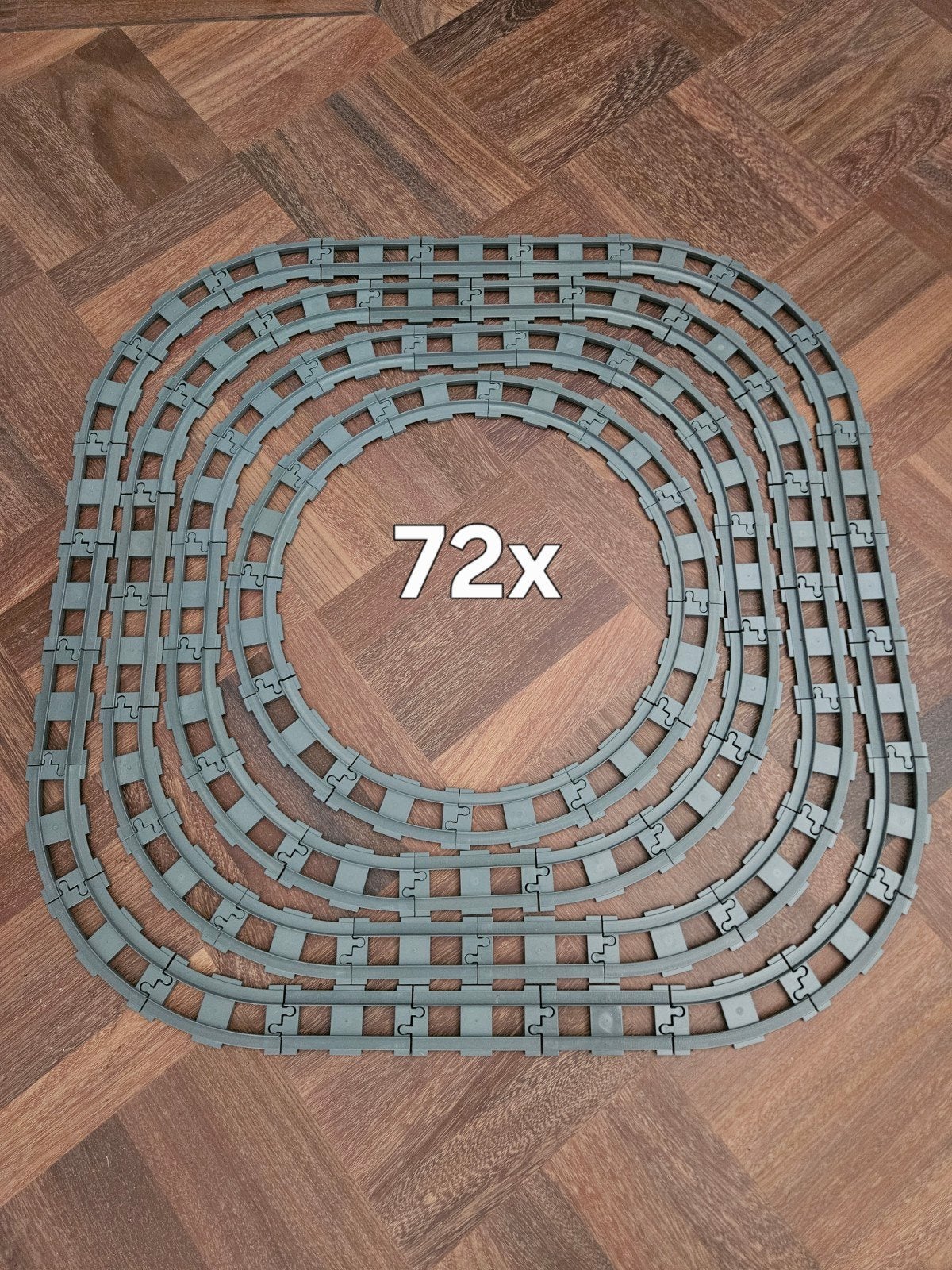 Duplo treinrails 72 stuks grijs, Kinderen en Baby's, Speelgoed | Duplo en Lego, Ophalen of Verzenden, Duplo