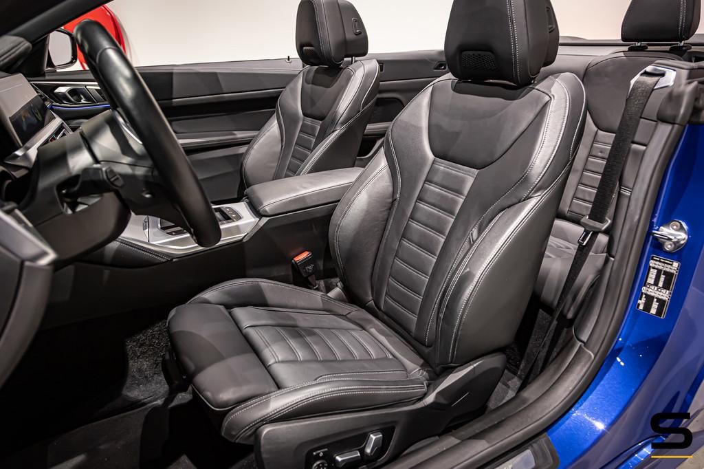 BMW 4-serie Cabrio 420i High Executive|M-sport|Leder|Cam, Auto's, BMW, Automaat, 1998 cc, Zwart, Cabriolet