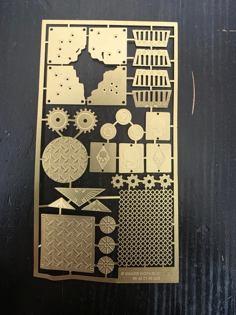 Warhammer 40K Metal Etched Plaat - Games Workshop, Hobby en Vrije tijd, Wargaming, Ophalen of Verzenden, Nieuw, Warhammer 40000