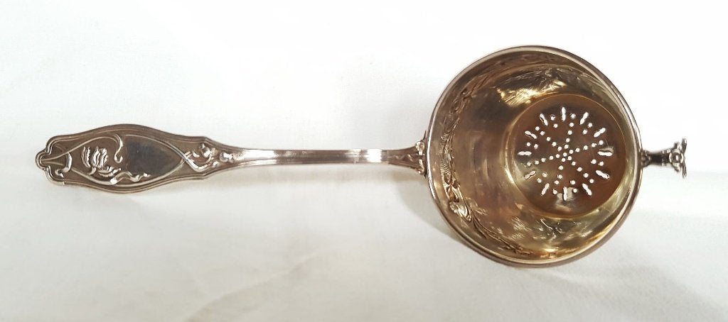 Art Nouveau theezift zilver., Ophalen of Verzenden, Zilver