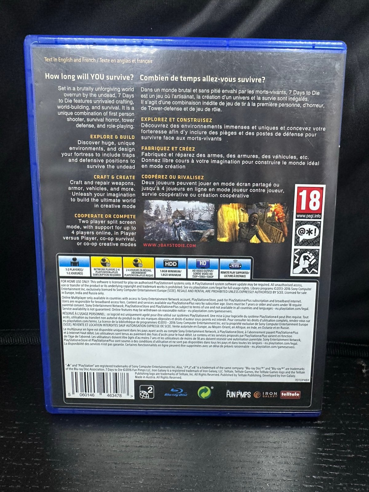 7 Days to Die PS4 - Survival Horror Game, Overige kleuren, C, Verzenden, Zo goed als nieuw