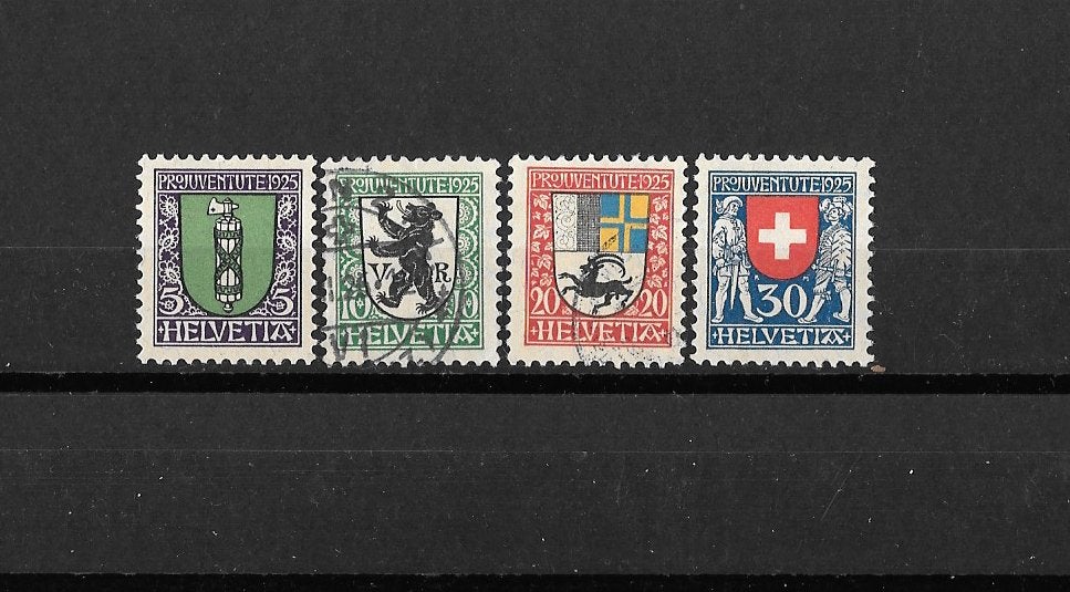 1925 Complete serie Pro Juventute Postzegels 1925, Postzegels en Munten, Ophalen of Verzenden, Gestempeld