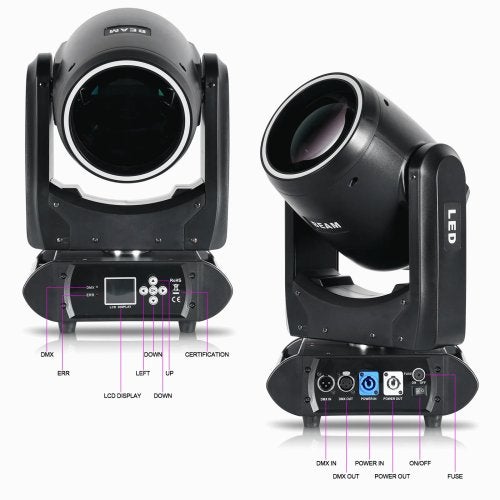 DJLicht 250W Beam movinghead met ledring en 18 gobo's, Geluidgestuurd, ., Nieuw, Ophalen of Verzenden