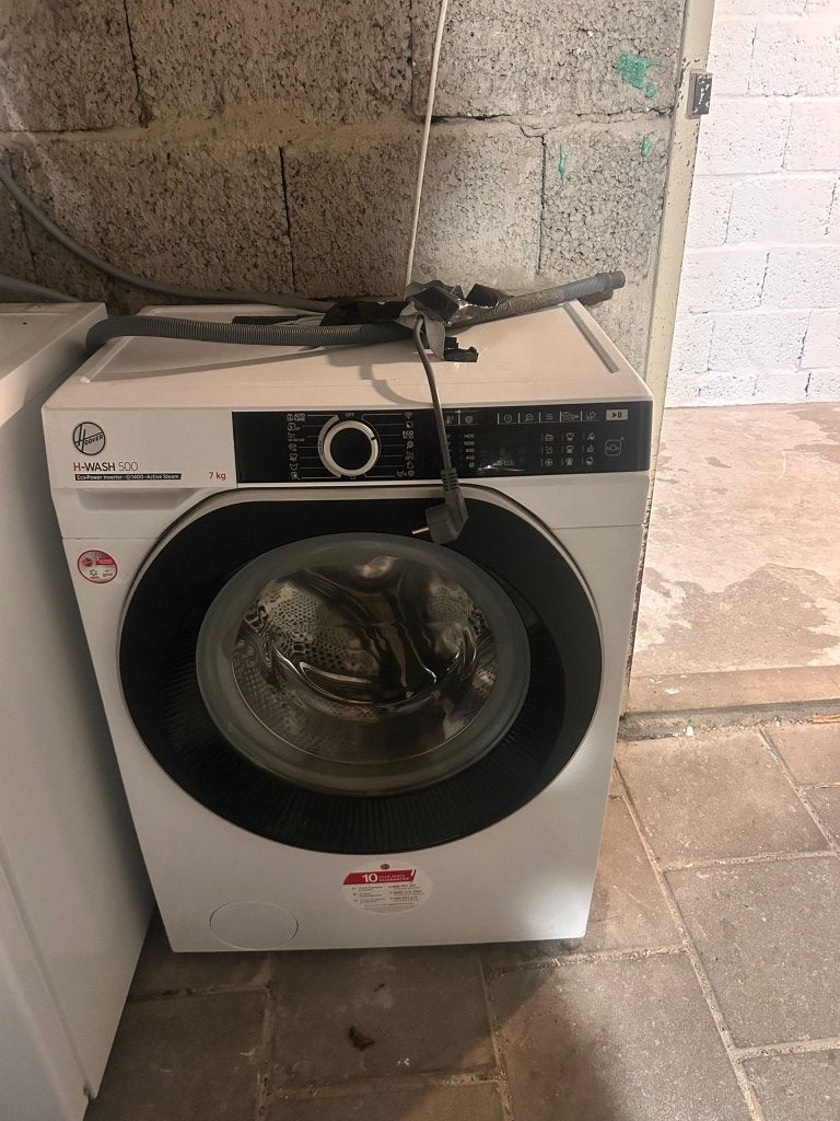 Wasmachine Hoover H-WASH 500, Ophalen, 1200 tot 1600 toeren, 85 tot 90 cm