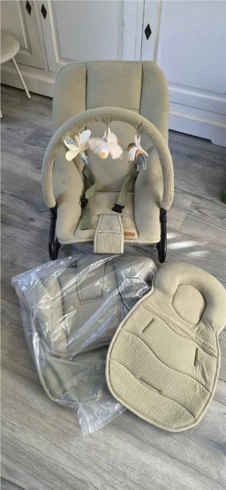 Little Dutch Wipstoel Goose olijfgroene kleur,, Ophalen, Zo goed als nieuw
