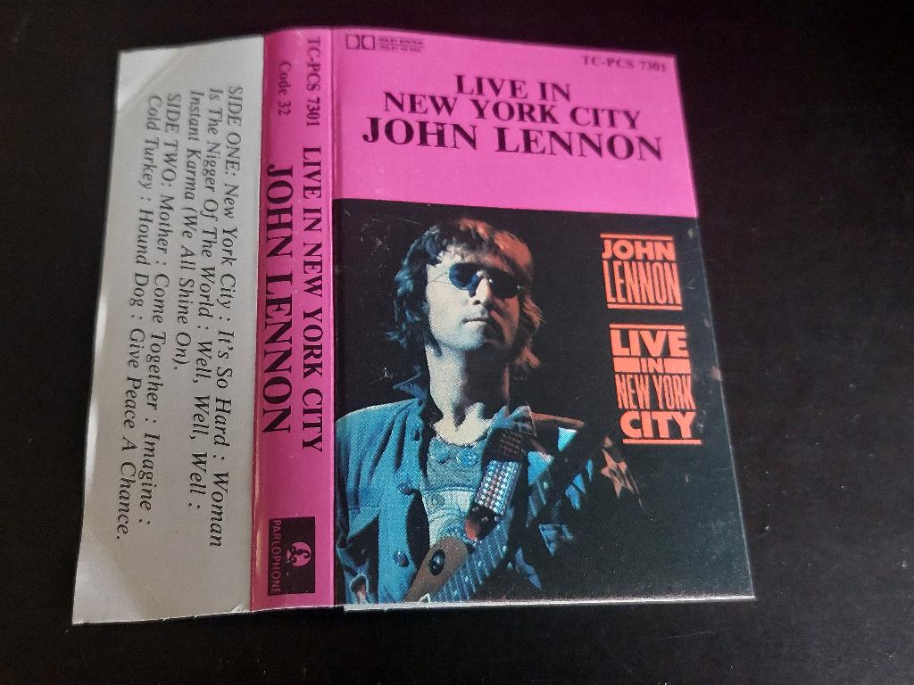 JOHN LENNON - LIVE IN NEW YORK CITY (MC), Cd's en Dvd's, Cassettebandjes, 1 bandje, Ophalen of Verzenden, Zo goed als nieuw, Origineel