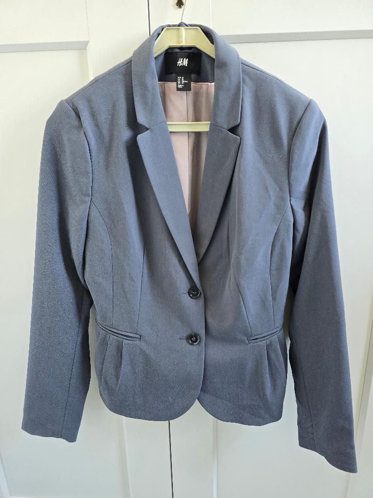 Colbert, grijs, maat 40, H&M, Nieuw, Jasje, Grijs