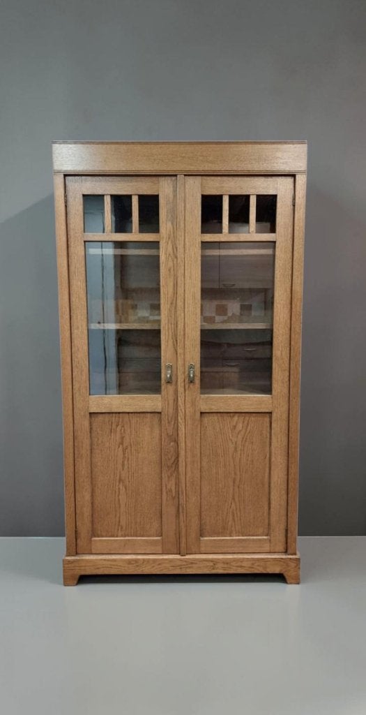 antieke kast boekenkast art deco vitrinekast