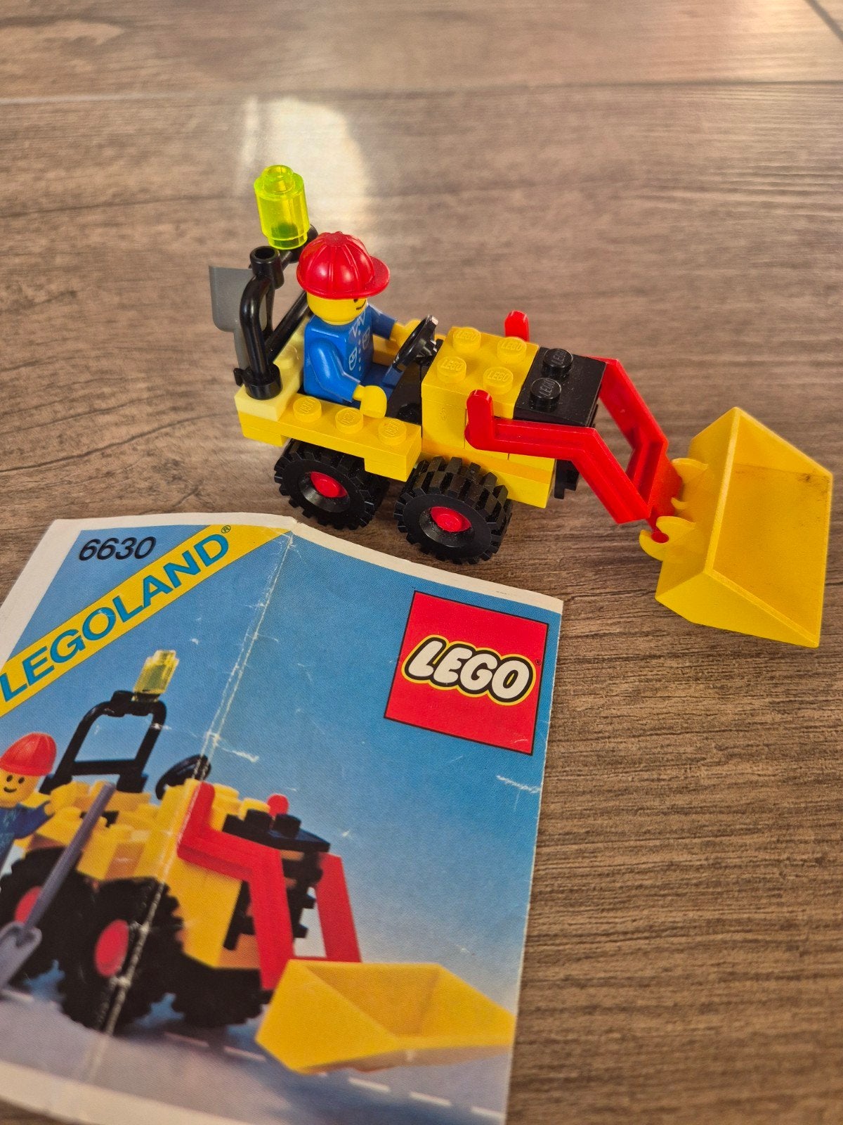 Vintage LEGO Legoland 6630 Graafmachine met instructies, Gebruikt, Lego, Ophalen of Verzenden, Complete set