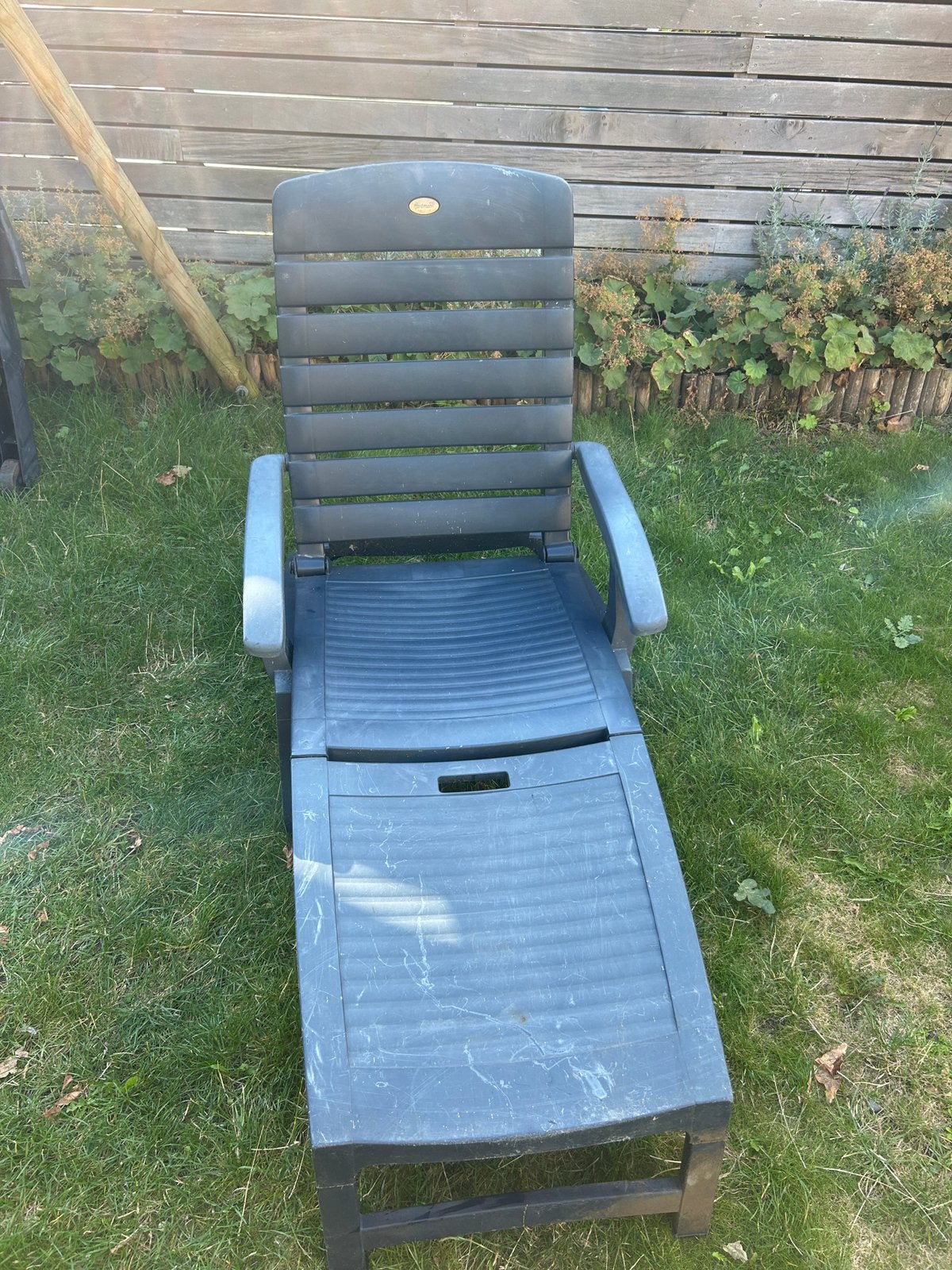 Ligbed inklapbaar, Tuin en Terras, Ligbedden, Ophalen, Gebruikt, Kunststof, Inklapbaar