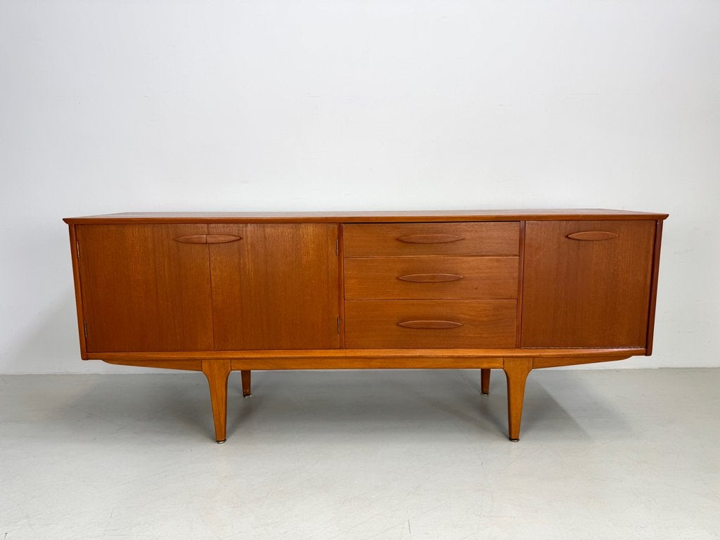 Vintage dressoir Jentique, Huis en Inrichting, Kasten | Dressoirs, Verzenden, 150 tot 200 cm, Teakhout, Zo goed als nieuw
