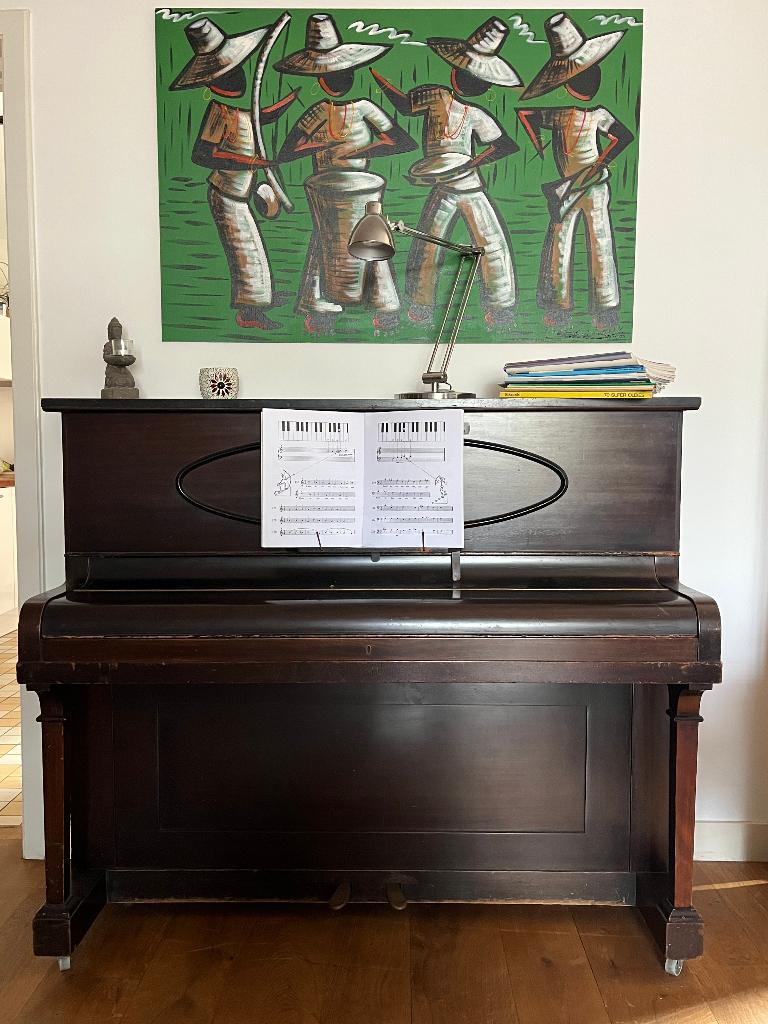 Piano, Ophalen, Gebruikt, Bruin, Piano