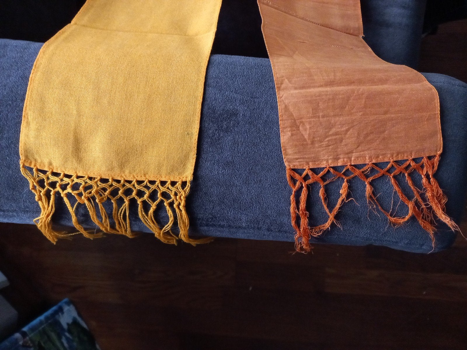 Oranje sjerpen,1 zijde en 1wol, Ophalen of Verzenden