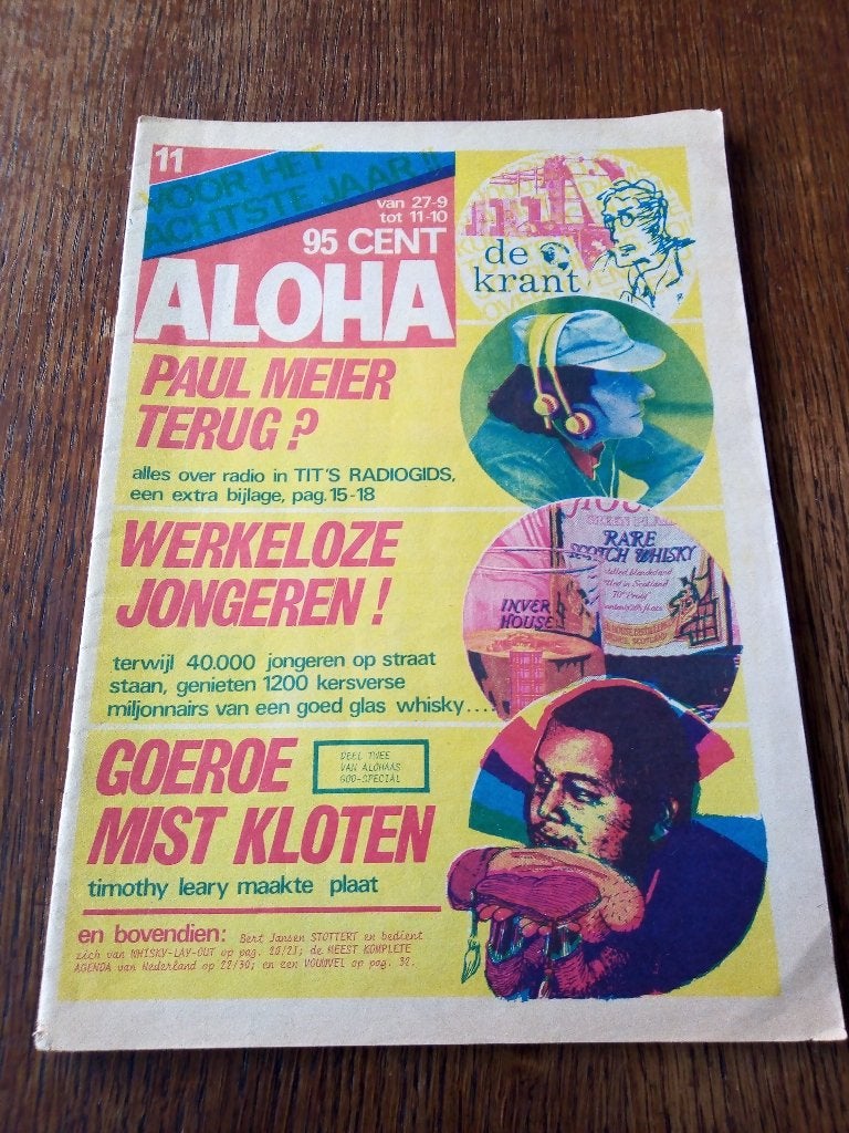 aloha nr.11 *1973*-underground strip deal-smoker/de Muynck, Ophalen of Verzenden, Gelezen, Muziek, Film of Tv