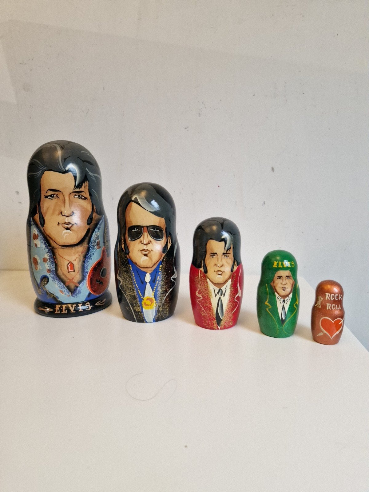 Elvis Presley Matroesjka 5 delig, Verzamelen, Ophalen of Verzenden, Zo goed als nieuw