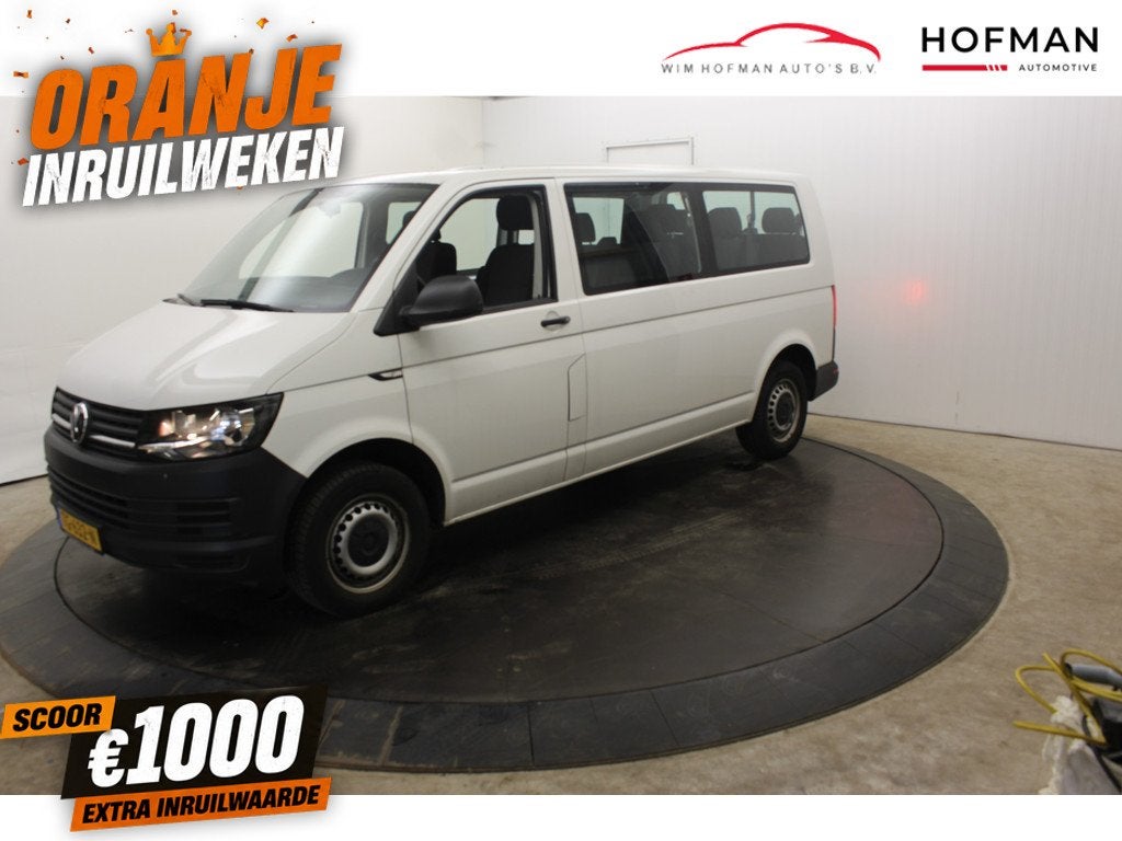 Volkswagen Transporter Kombi 2.0 TDI L2H1 BPM vrij 2+2+2+3 O, Auto's, Volkswagen, Bedrijf, Te koop, Transporter, ABS, Airbags