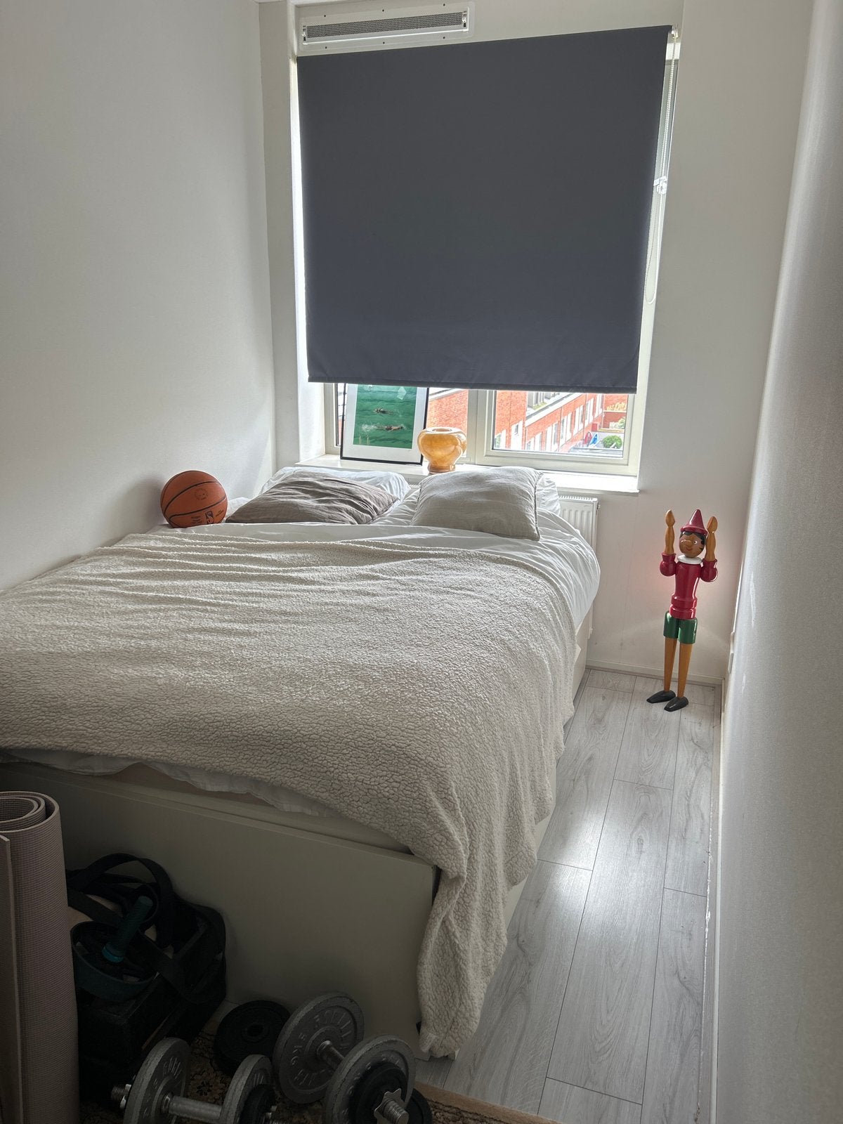 Ikea Malm bed 140x200 wit met opberglades, Huis en Inrichting, Wit, Tweepersoons, Zo goed als nieuw, 200 cm