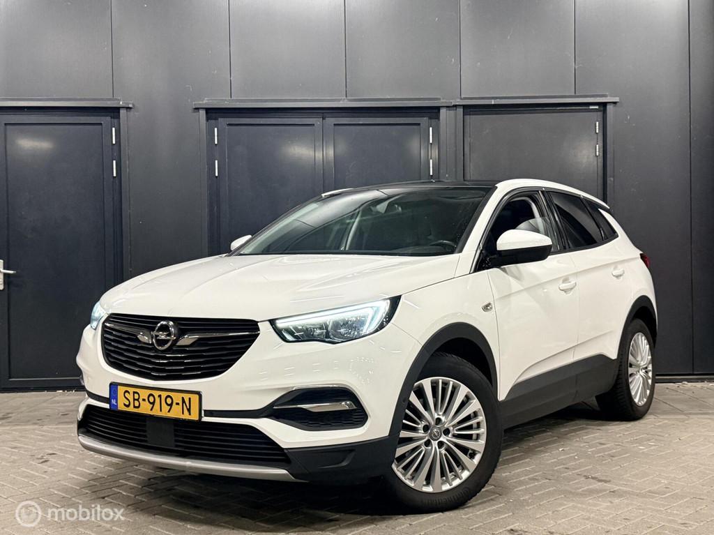 Opel Grandland X 1.2 Turbo Business Executive Pano|bomvol, Auto's, Opel, Gebruikt, 1199 cc, Automatische klimaatregeling, Wit