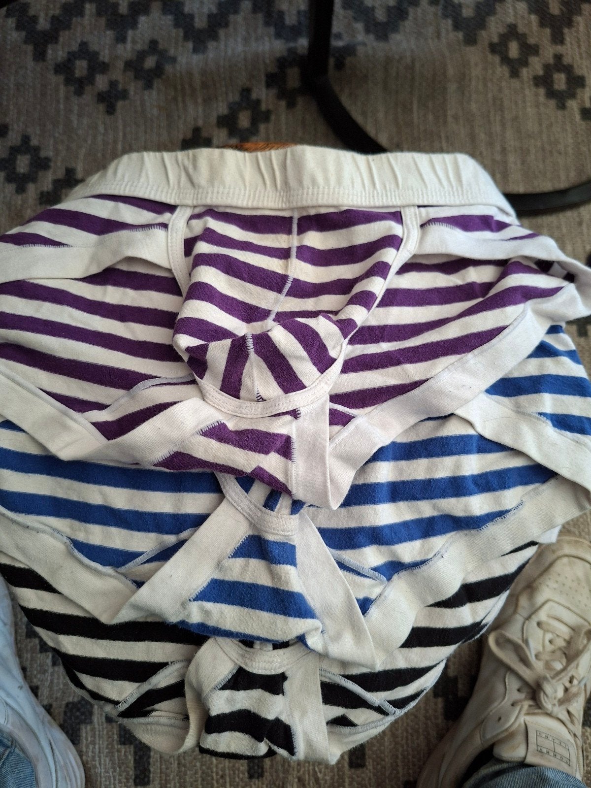Set van 3 gestreepte boxershorts voor heren, Ophalen, Meerkleurig, Boxer