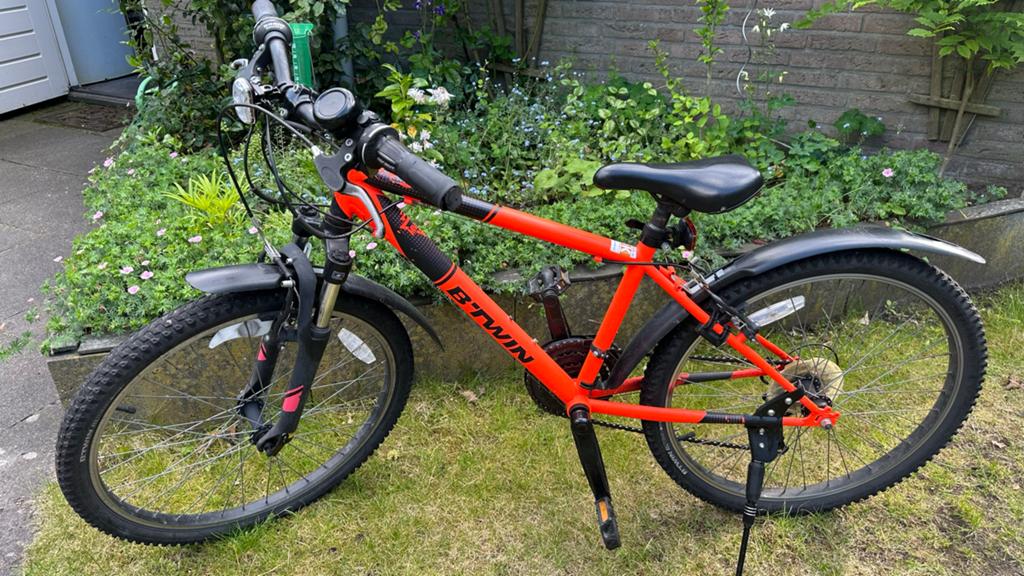B'Twin Rockrider 500 Mountainbike - Oranje - VVN Ok, Fietsen en Brommers, Fietsen | Mountainbikes en ATB, Gebruikt, Hardtail, Ophalen