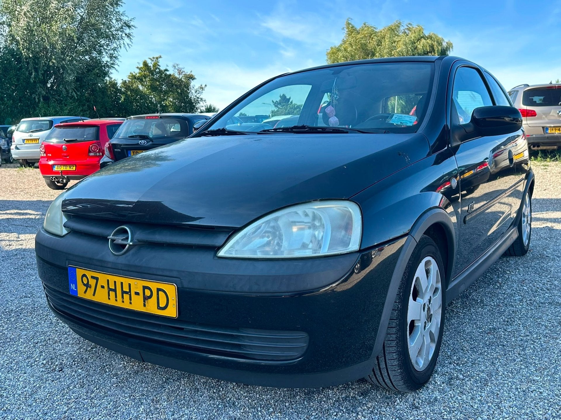 Opel Corsa 1.2-16V Sport Easytronic Automaat Nieuwe Apk Laag, 450 kg, Gebruikt, 31 €/maand, Zwart