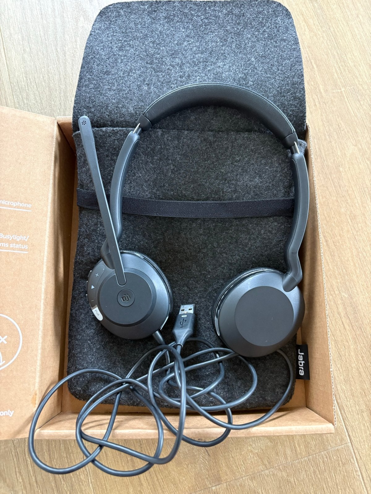 Jabra Evolve2 30 USB-A headset, Audio, Tv en Foto, Koptelefoons, Ophalen of Verzenden, Zo goed als nieuw, Jabra, Zwart
