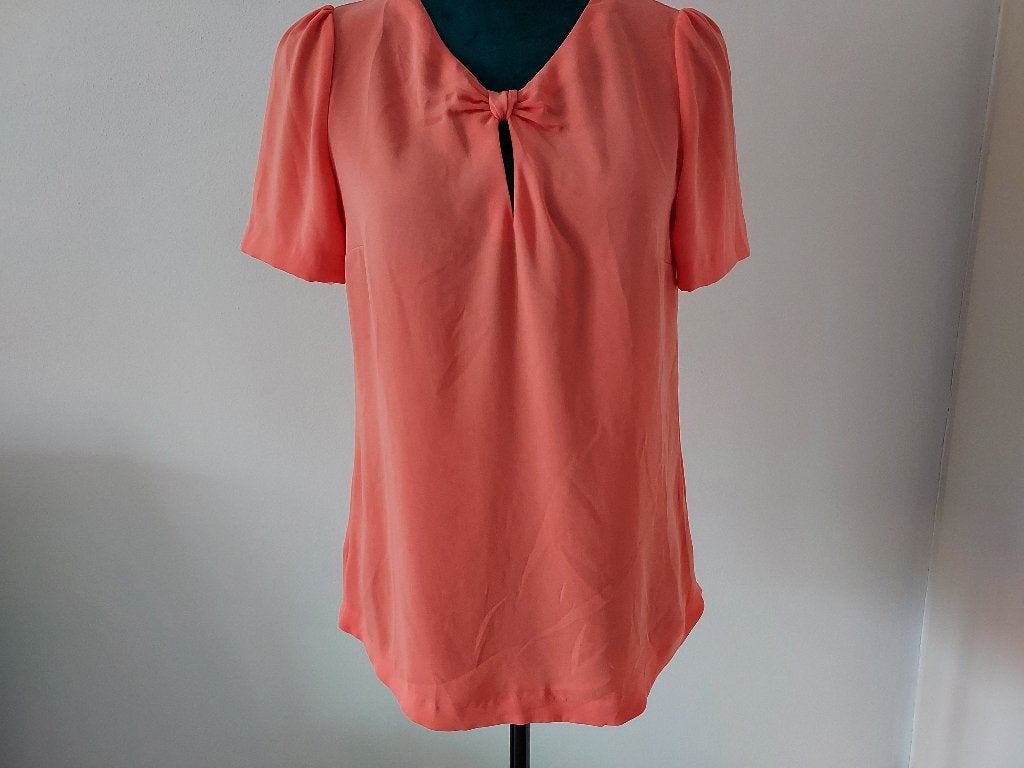 MASSIMO DUTTI top maat S kleur zalmroze, Massimo Dutti, Verzenden, Zo goed als nieuw, Korte mouw