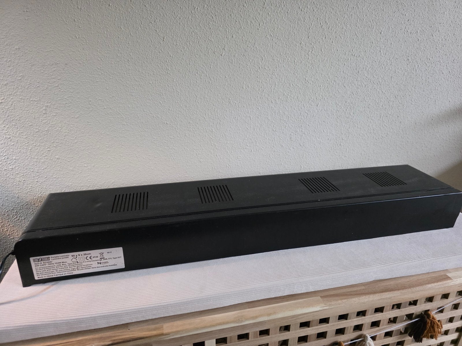 Exo Terra portable luminaire 90x9x20cm, Ophalen, Gebruikt, Verlichting