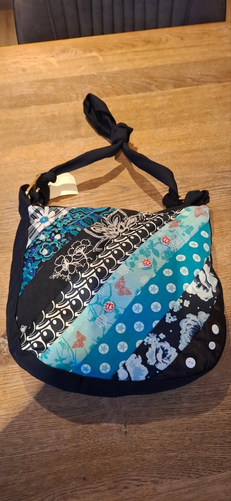 Unieke handgemaakte patchwork schoudertas, Ophalen of Verzenden, Nieuw, Overige kleuren, Schoudertasje