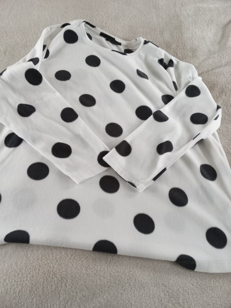 HUISPAK FLEECE XL, Kleding | Dames, Huispakken, Wit, Maat 46/48 (XL) of groter, Zo goed als nieuw, Esmara