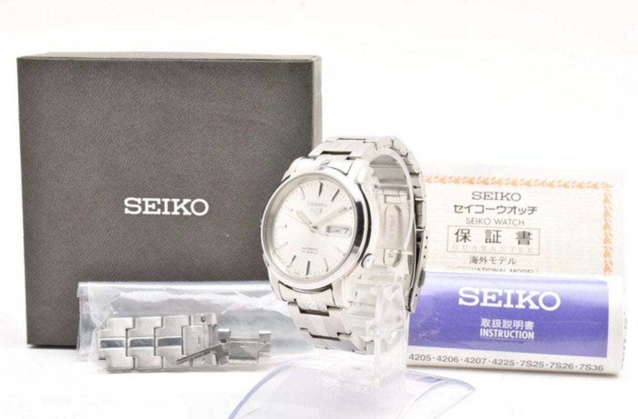 Seiko 5 - automatic 21 jewels - nieuw in doos - complete set, Ophalen of Verzenden, Zo goed als nieuw