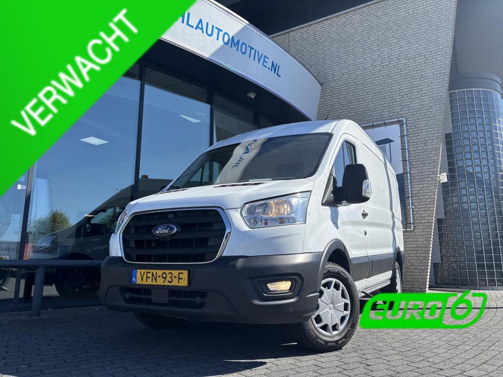 Ford Transit 350 2.0 TDCI L2H2RWD*A/C*CRUISE*NAVI*HAAK*CAM*, Auto's, 4 cilinders, 129 pk, Startonderbreker, 2800 kg