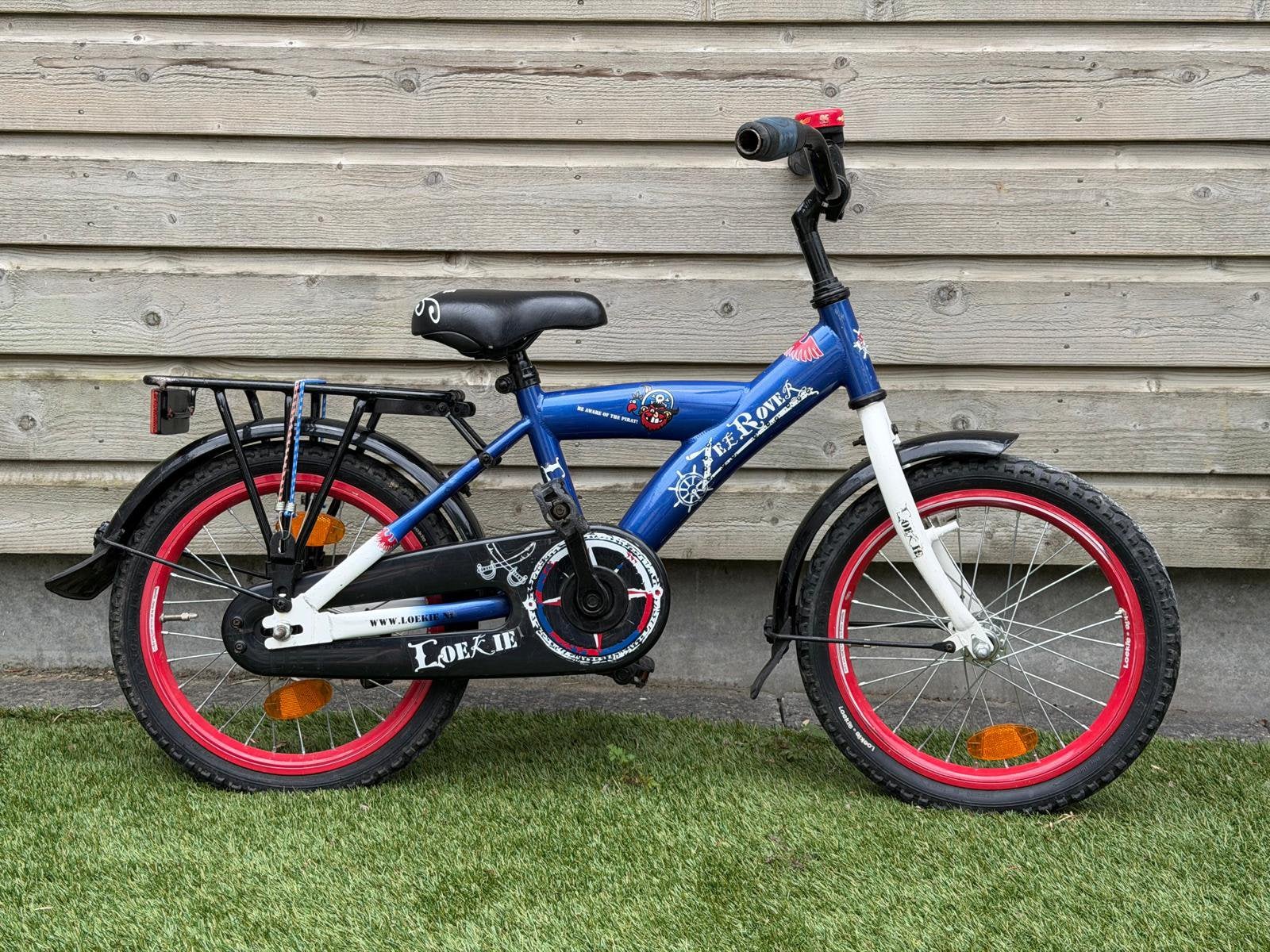Loekie Zeerover jongensfiets (16 inch), Ophalen, Zo goed als nieuw, Terugtraprem, 16 inch