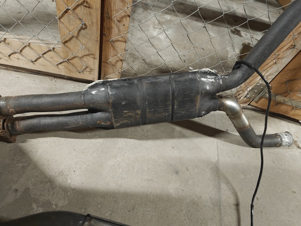 Originele uitlaat mercedes w126 380 sec met kat 1264913801, Ophalen of Verzenden, Mercedes-Benz