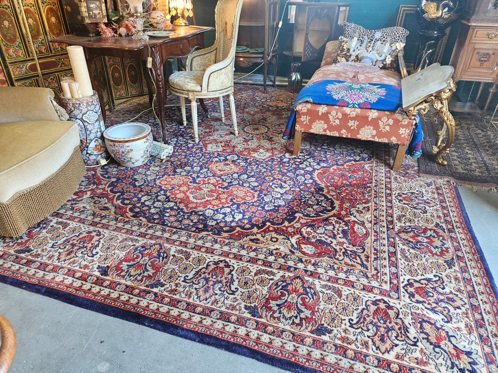 Prachtig vintage groot tapijt 300 x 400 cm, Gebruikt, 200 cm of meer, Ophalen of Verzenden, 200 cm of meer