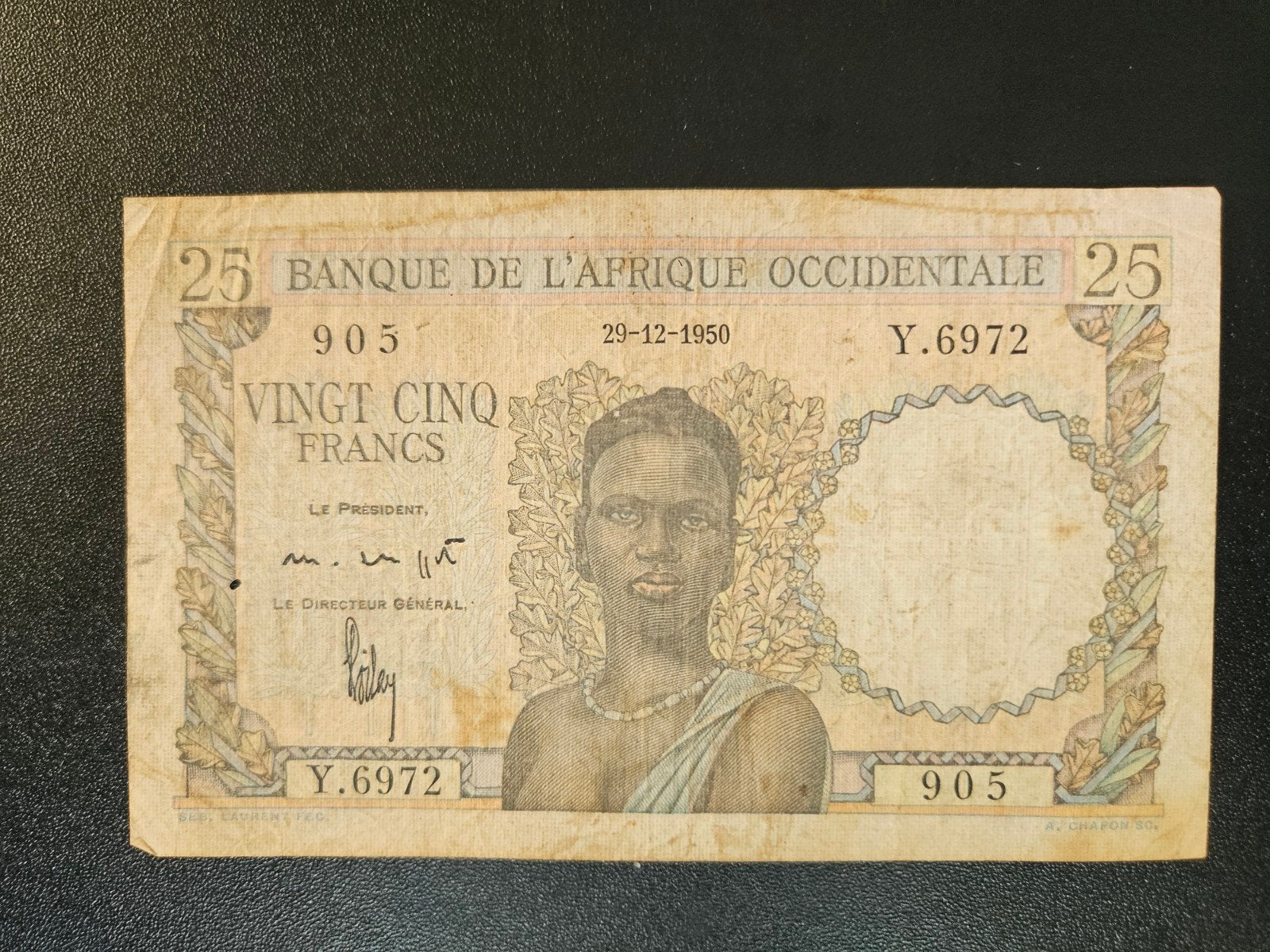 Frans West Afrika pick 38 29-12-1950, Postzegels en Munten, Bankbiljetten | Afrika, Ophalen of Verzenden, Overige landen, Los biljet