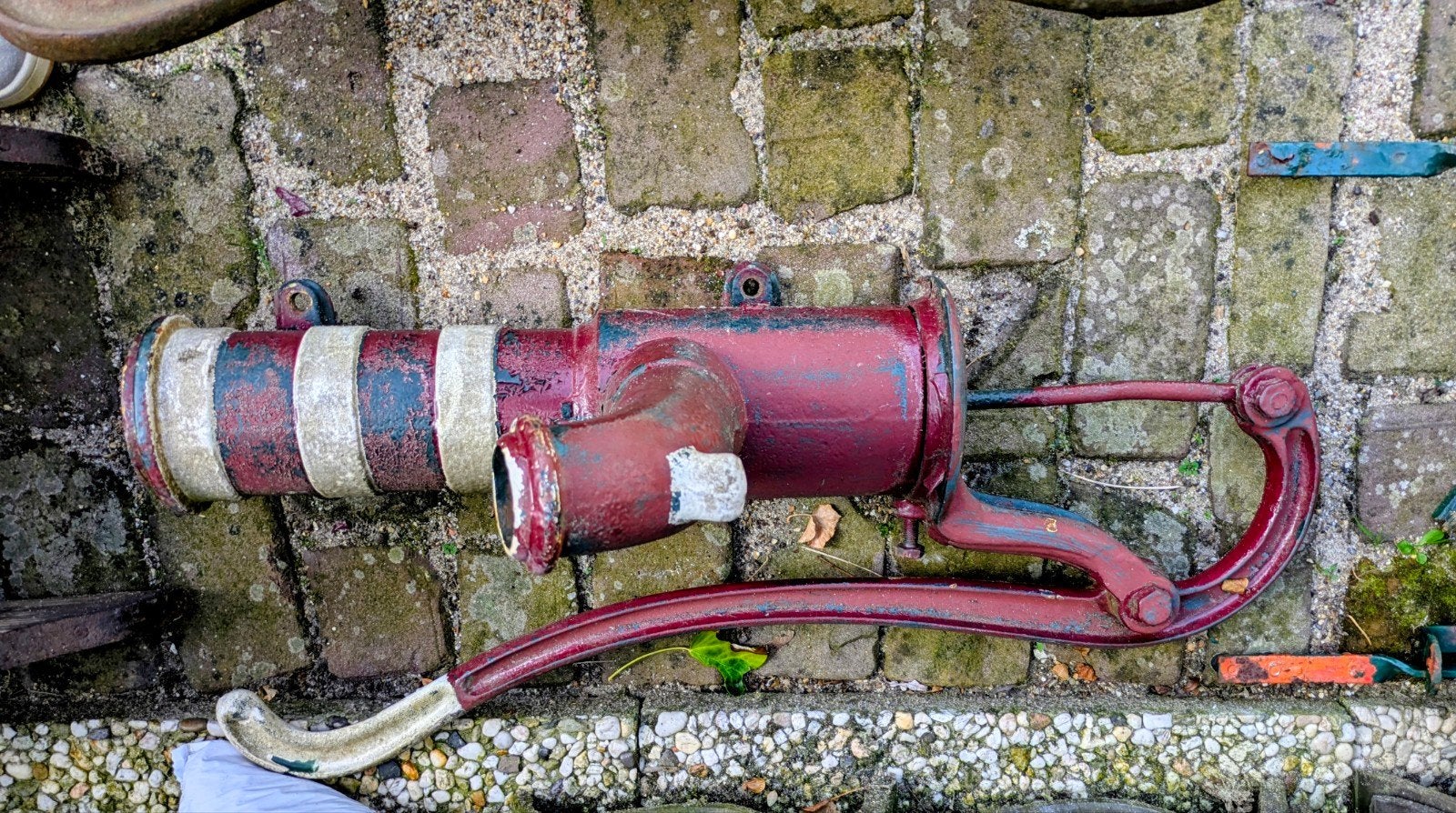 Oude waterpomp, Ophalen, Gebruikt