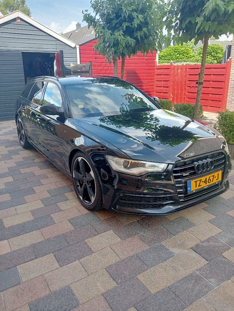 Audi A6 3.0 BITDI 230KW Avant Quat S-tr 2014 Zwart, Automaat, Zwart, Leder en Stof, Zwart