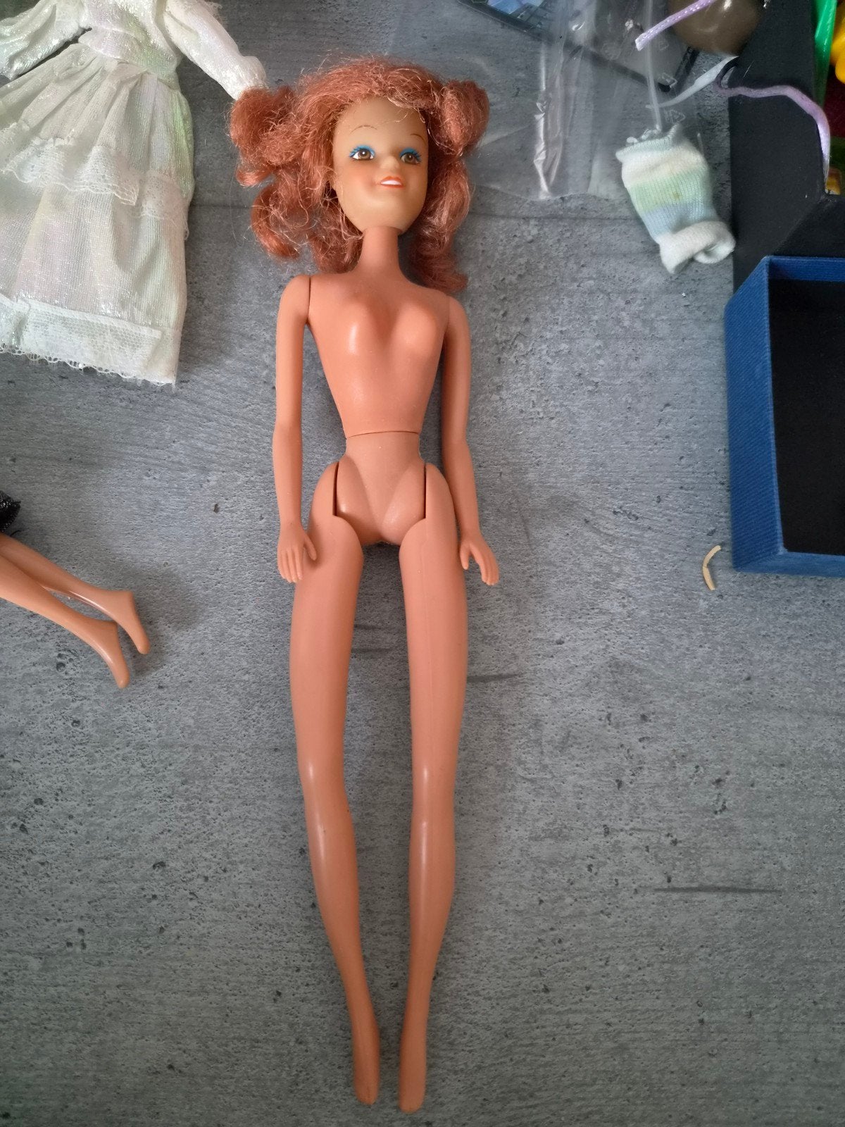 Vintage Barbie Pop met Rood Haar - Jaren '70, Verzamelen, Poppen, Ophalen of Verzenden, Gebruikt