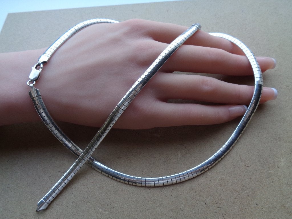 zilveren omega set ketting met armband [807], Sieraden, Tassen en Uiterlijk, Verzenden, Zo goed als nieuw, Zilver, Zilver