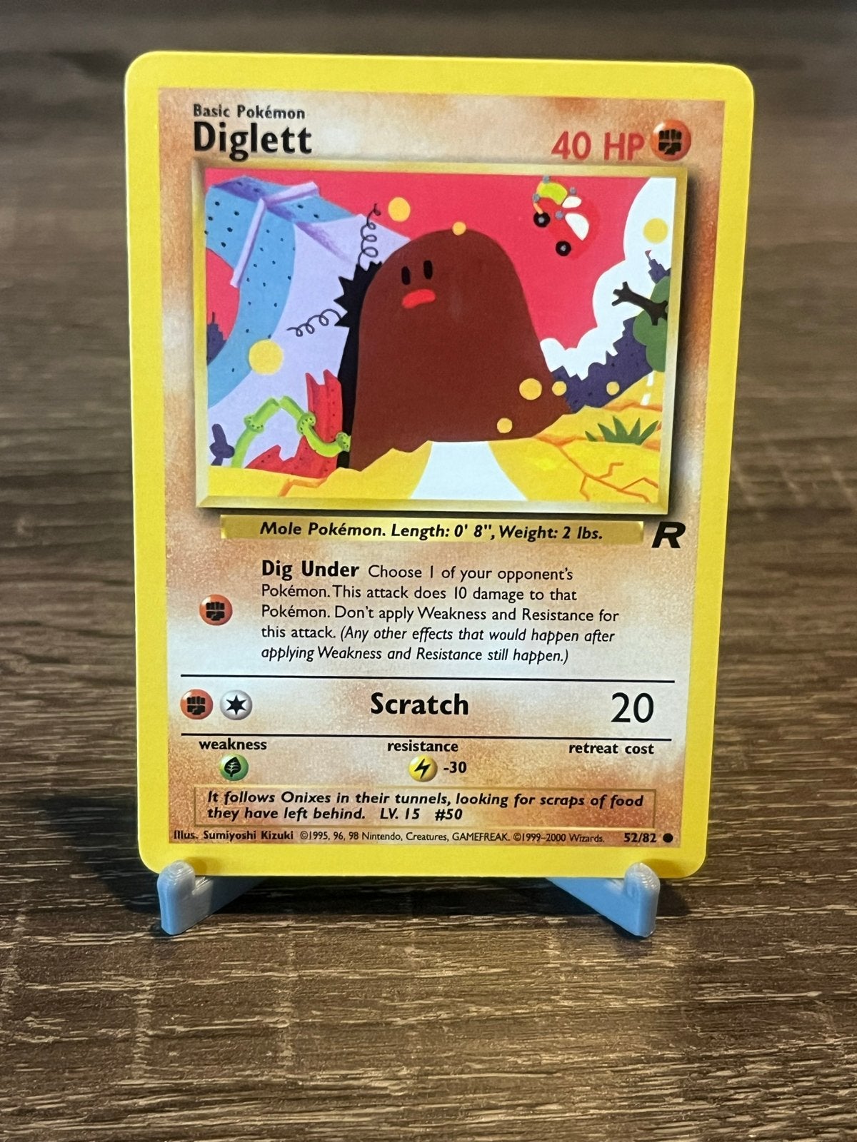 Diglett (52/82) - Team Rocket - EX, Ophalen of Verzenden, Zo goed als nieuw, Losse kaart