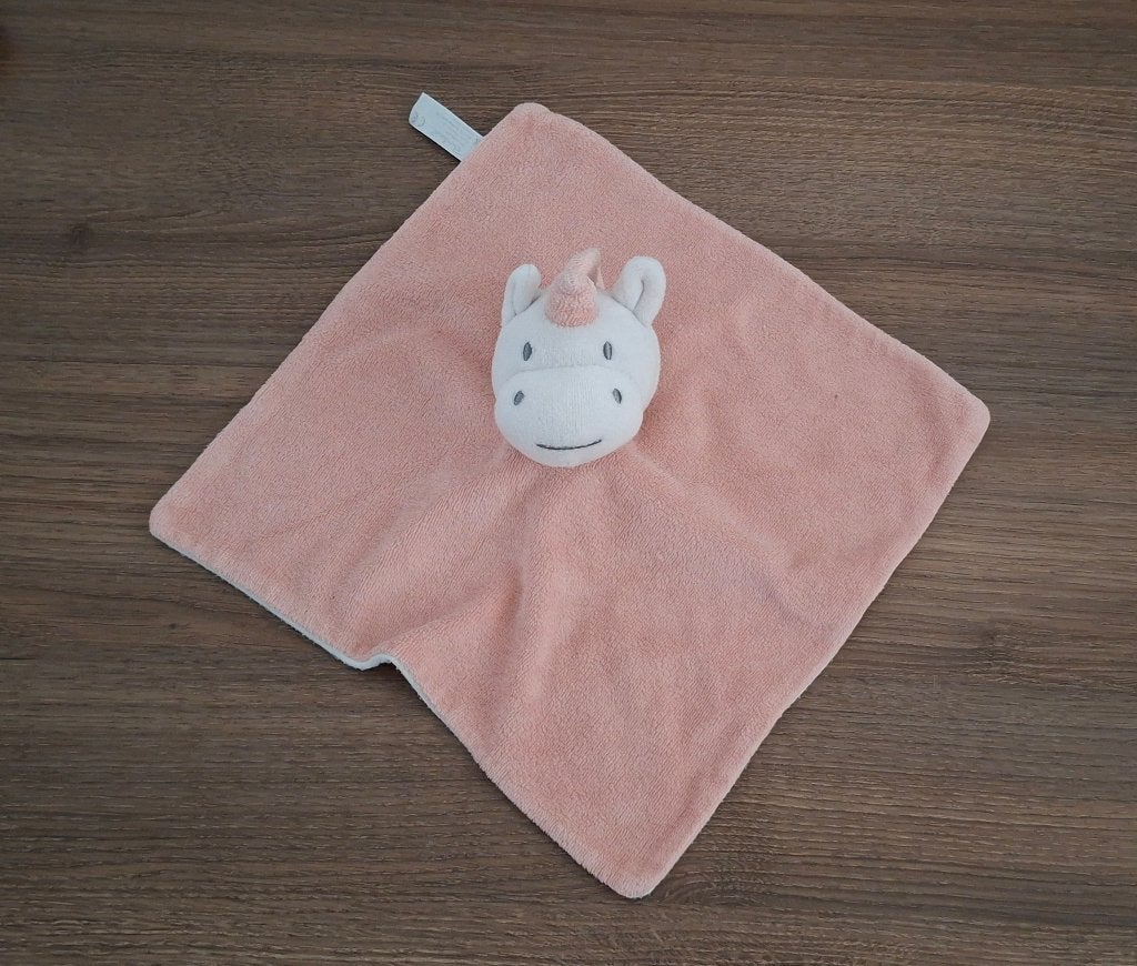 Knuffeldoekje, Knuffel van Bambino, Roze Eenhoorn, Unicorn, Overige merken, Ophalen of Verzenden, Zo goed als nieuw, Knuffeldoekje