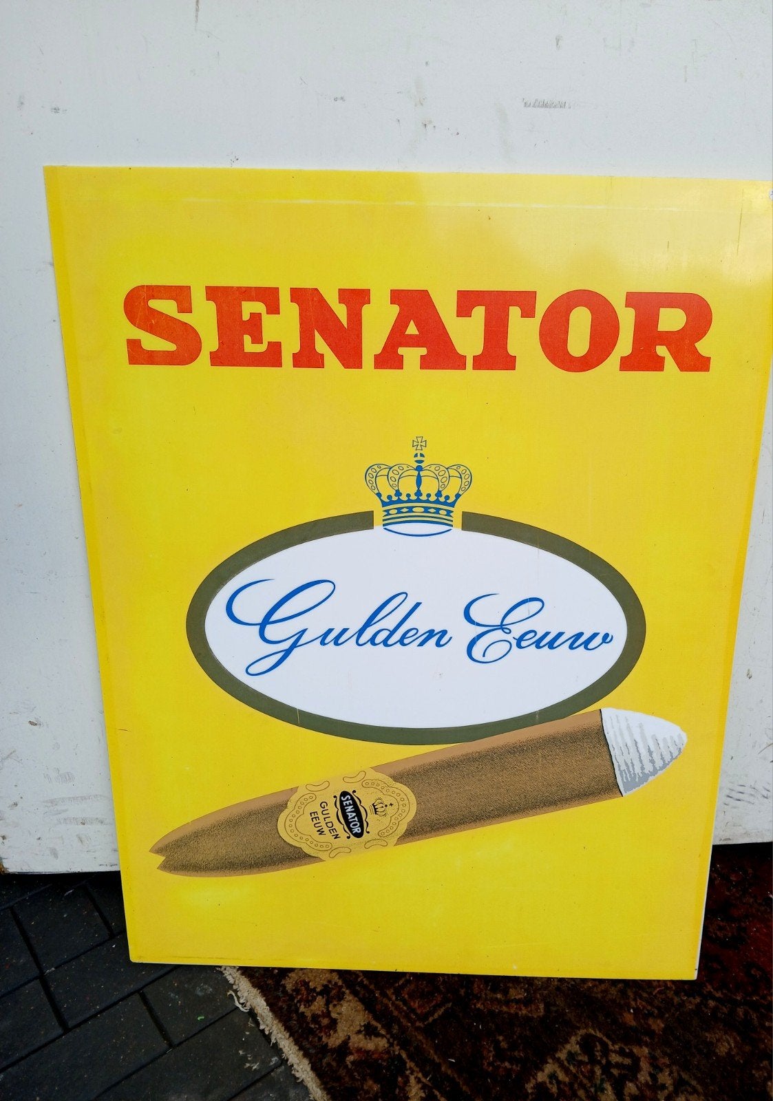 Senator Gulden Eeuw sigaren reclame, Gebruikt, Overige typen, Senator, Info@senatorsigaren.nl