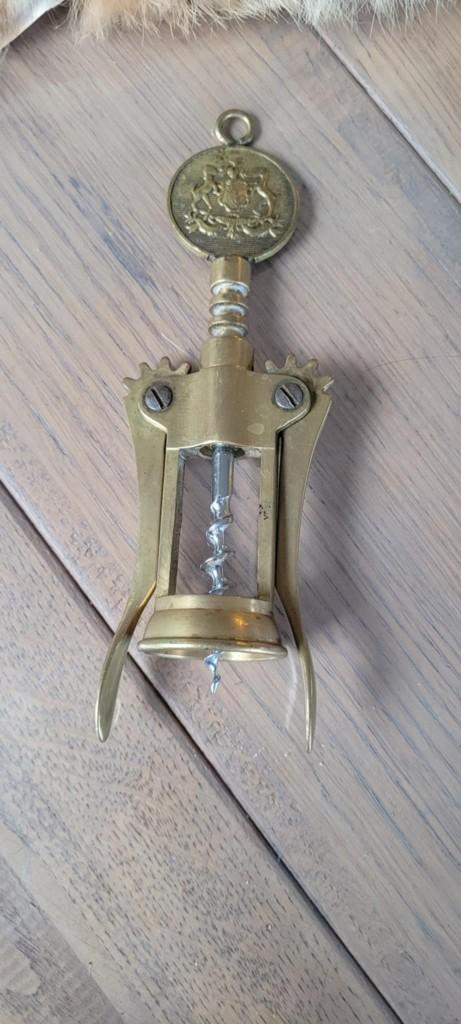 "Vintage MA&DE 'Honor' Italiaanse messing kurkentrekker", Ophalen of Verzenden, Meerkleurig, Overige merken, Overige typen