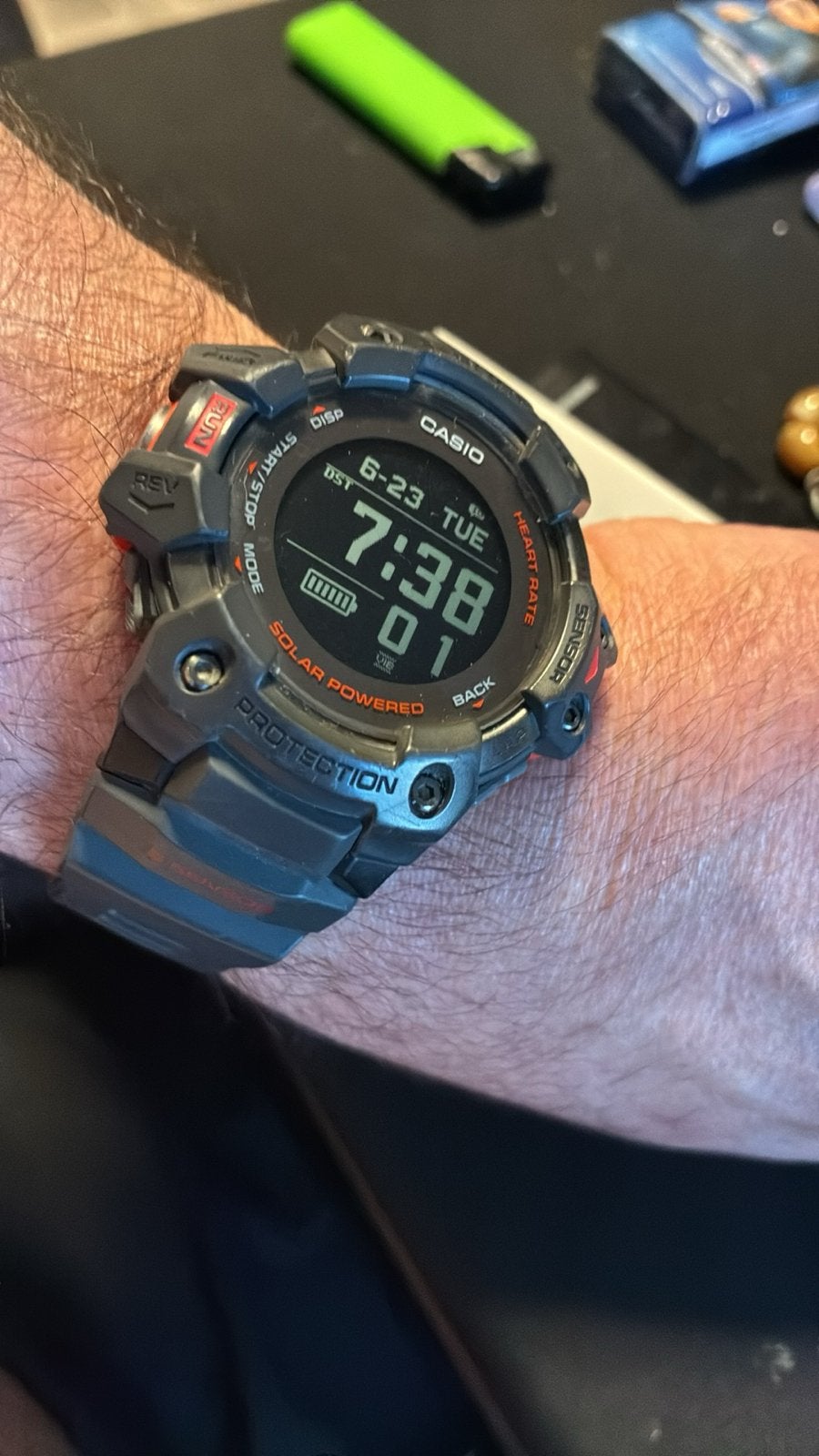 Casio G-Shock GBD-H1000 sporthorloge met GPS en hartslag, Zwart, Ophalen of Verzenden, Zo goed als nieuw, Waterdicht