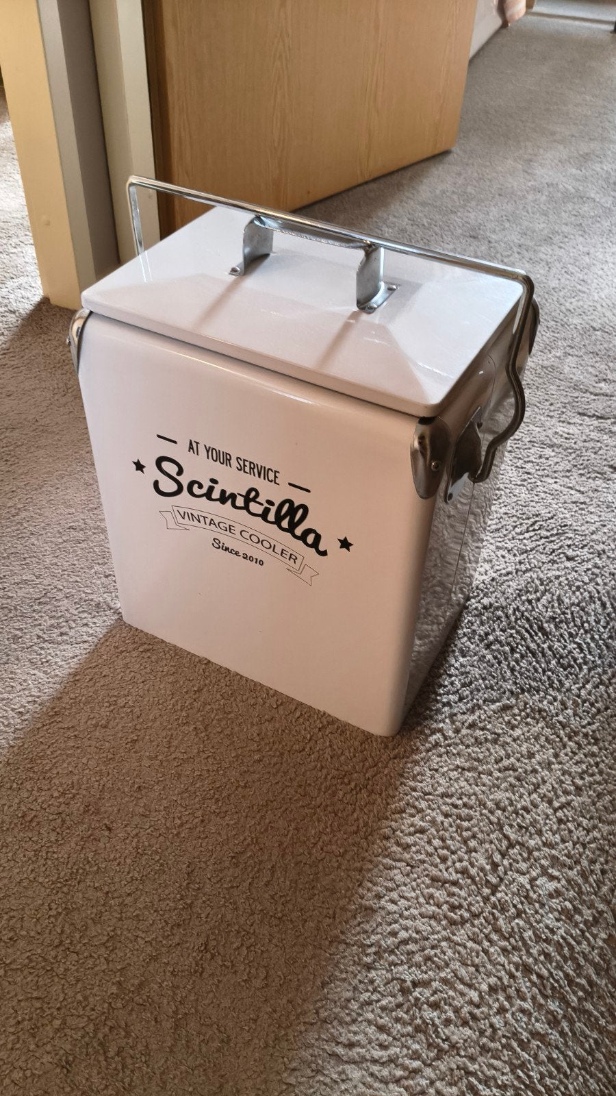 Retro Koelbox 17L - Vintage Cooler Scintilla, Ophalen, Zo goed als nieuw, Koelbox, Koelelement