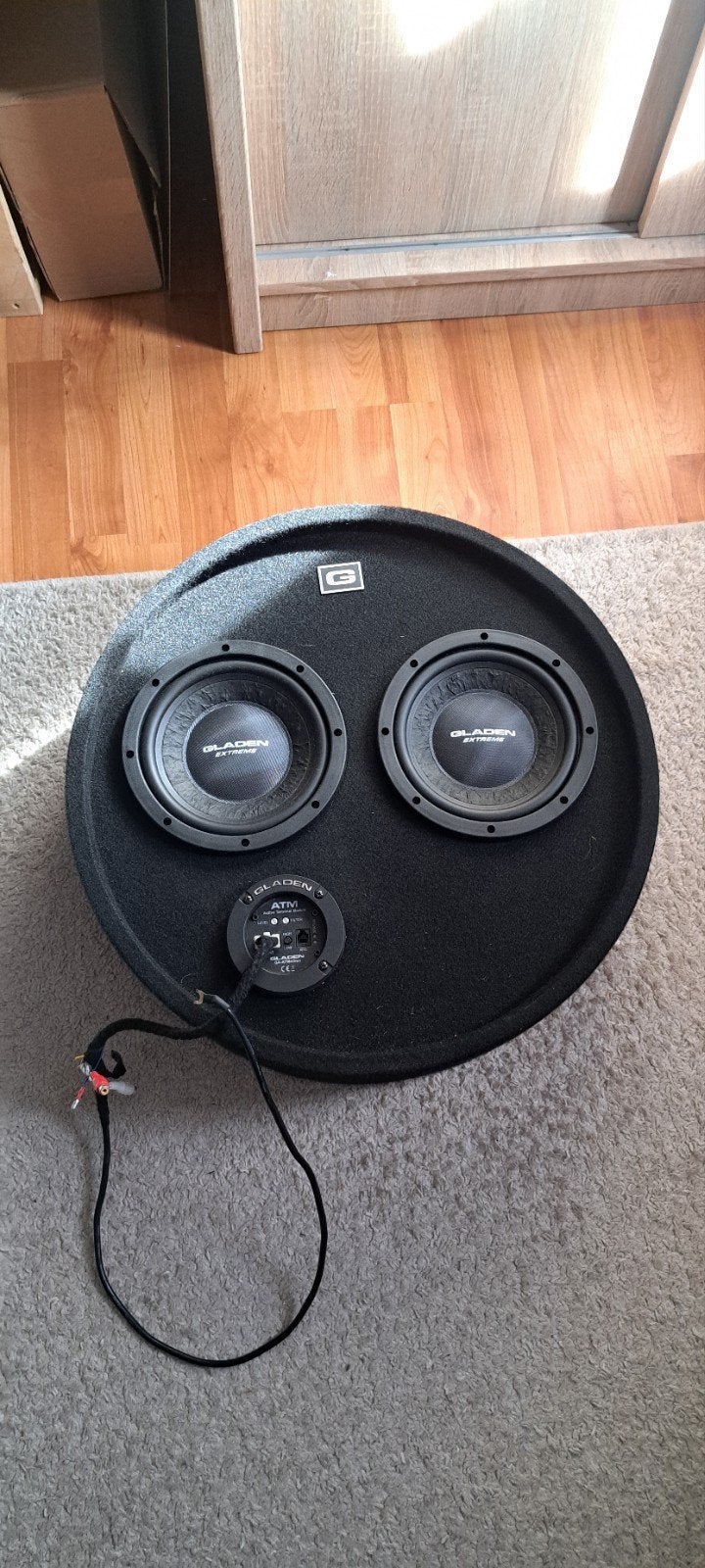 Gladen RS 08 RB Dual actieve subwoofer, Ophalen, Gebruikt
