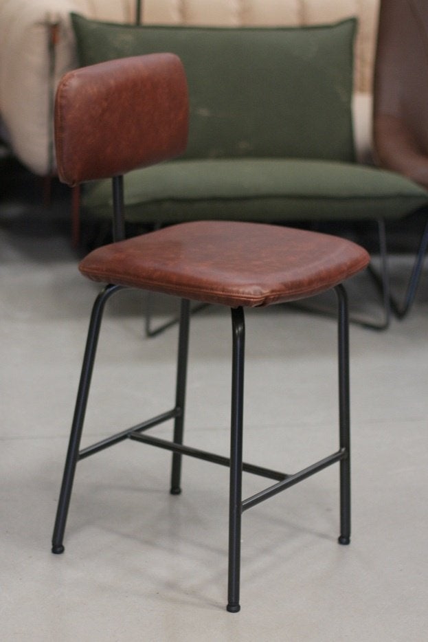 Luxe barstoelen Zipp metaal leer kookeiland keuken barkruk, Ophalen, 5 krukken of meer, Met voetsteun, 60 tot 90 cm