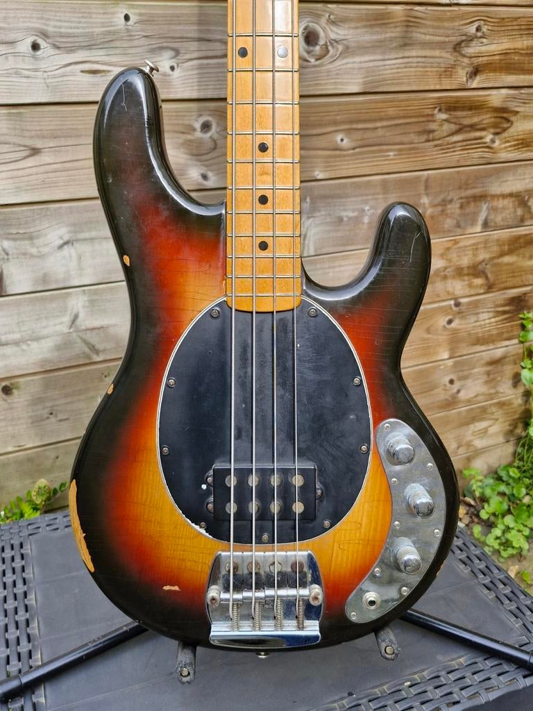 Geweldige Musicman Stingray uit 1977, the real thing!, Ophalen of Verzenden, Gebruikt, Elektrisch