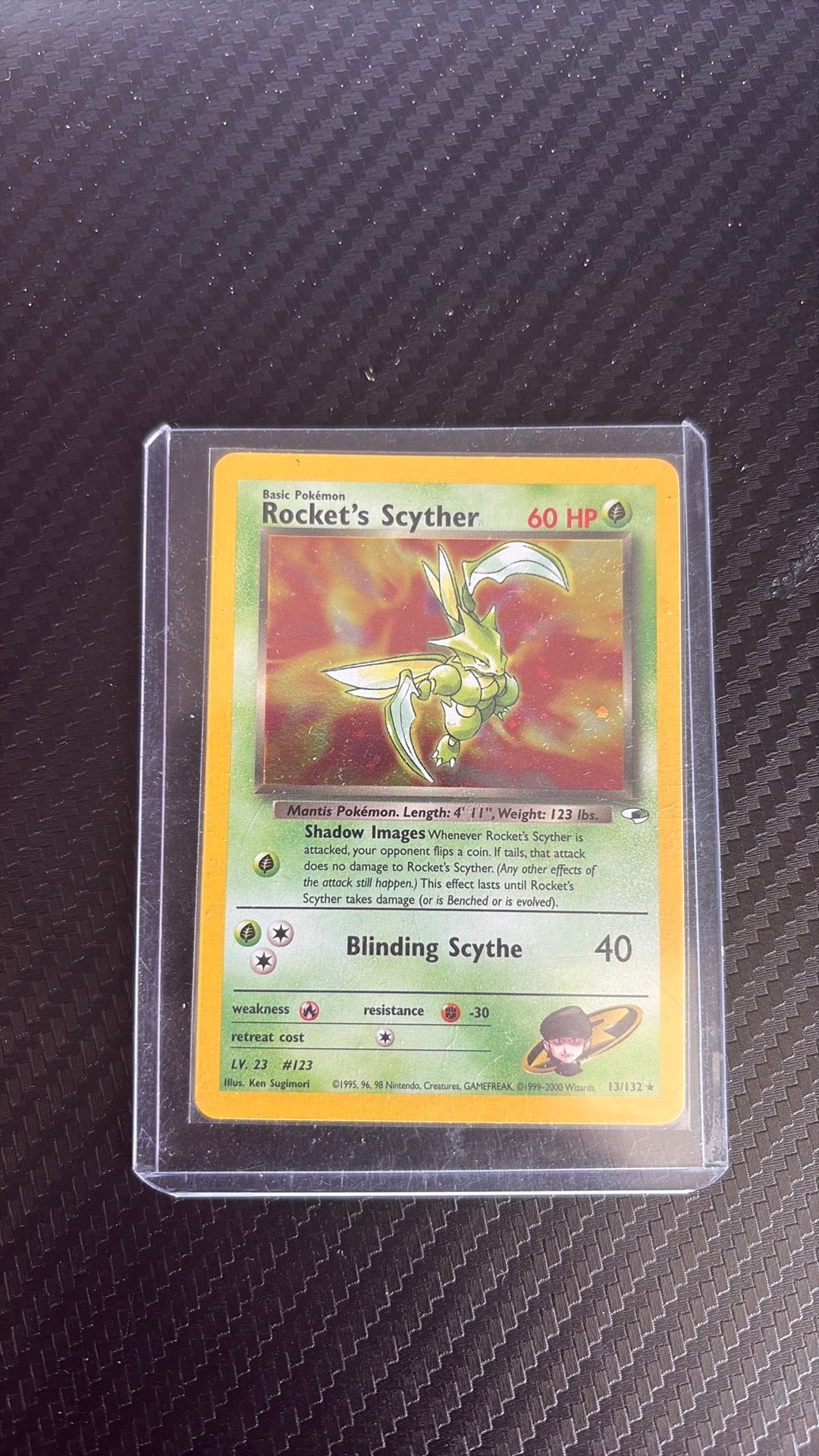 Rocket’s Scyther pokemon kaart 13/132, Ophalen of Verzenden, Zo goed als nieuw
